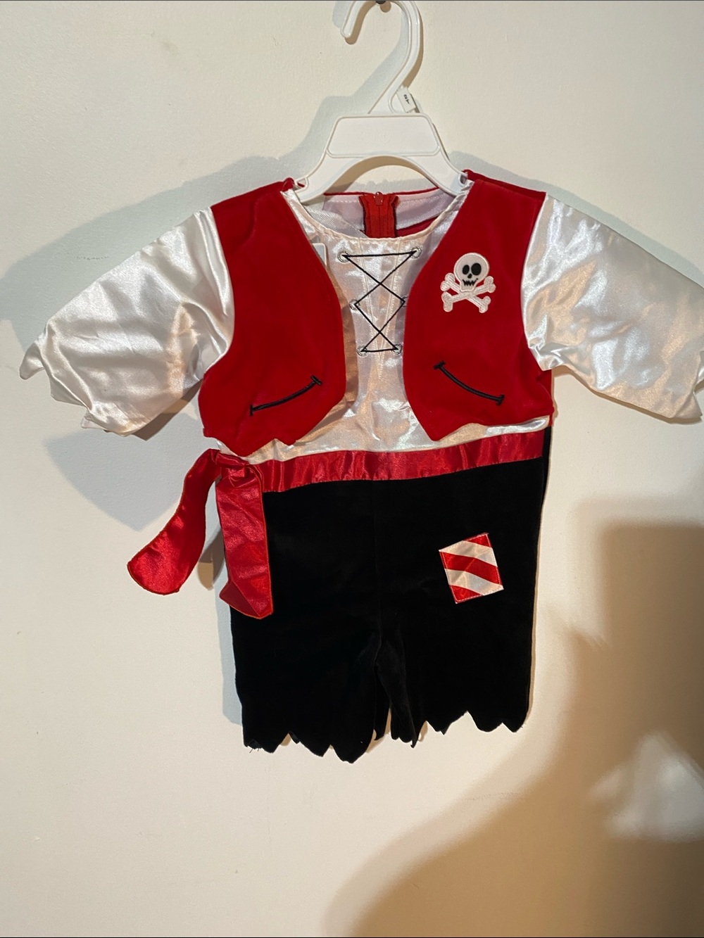 Koala Kids Red, Black and White Pirate Costume